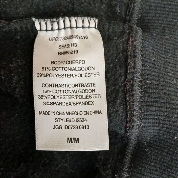 Hoodie Buddie Men's MEDIUM Grunge Mma Y2k Allover Stripe Print Full Zip (READ) - Picture 8 of 10